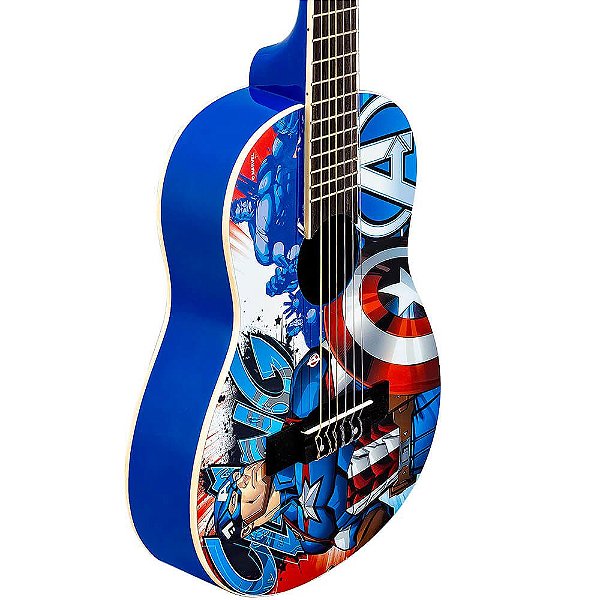 Violão Acústico Infantil Phx VIM-C2 Marvel Capitão América Nylon