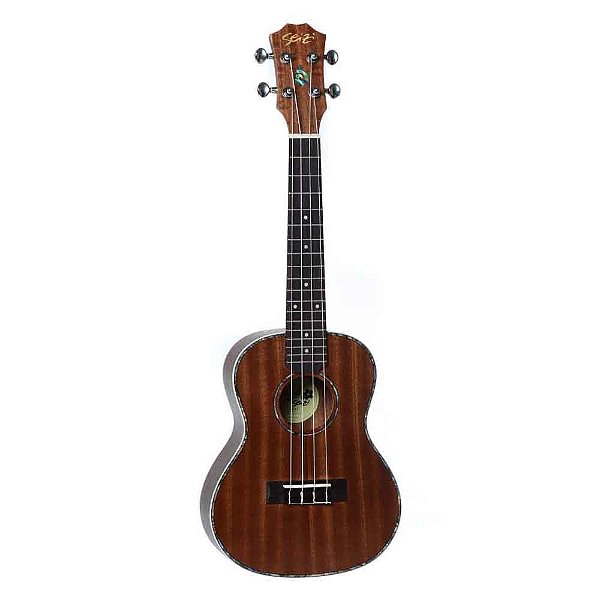 Ukulele Acústico Seizi Maui Plus Concert Tobacco com Bag