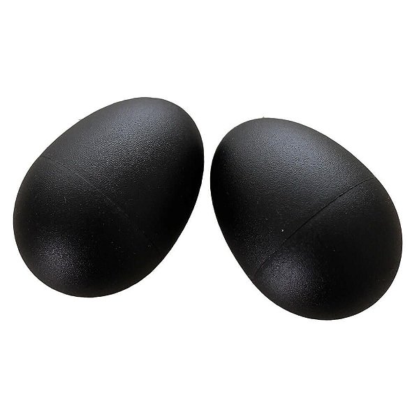 Ganzá Ovinho Spring SGEGG Plástico Preto
