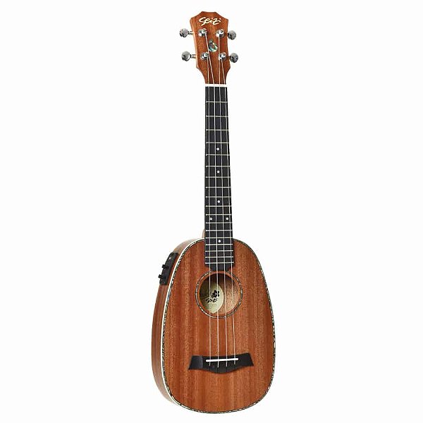Ukulele Elétrico Seizi Maui Plus Pineapple Tenor Sapele com Bag