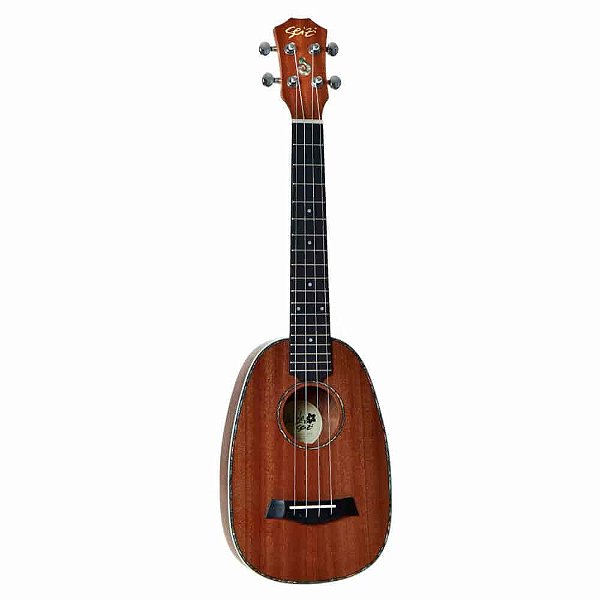 Ukulele Acústico Seizi Maui Plus Pineapple Tenor Sapele com Bag