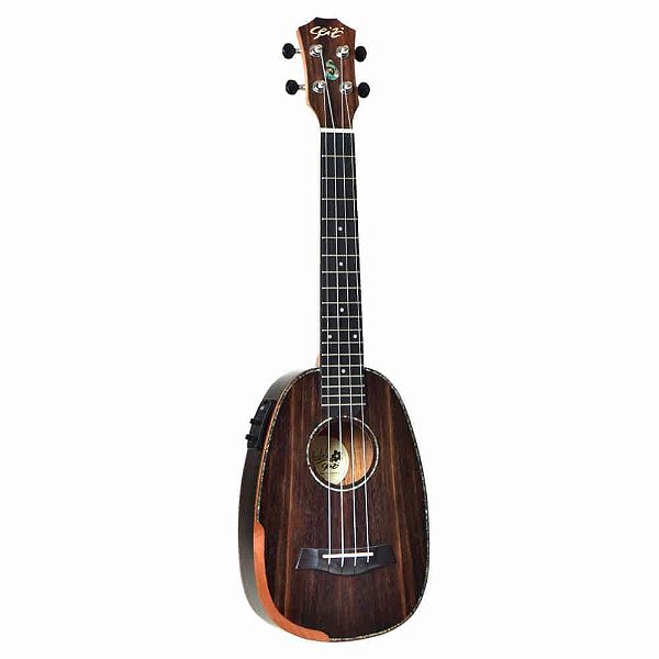 Ukulele Elétrico Seizi Bora-Bora Plus Pineapple Tenor Ebony
