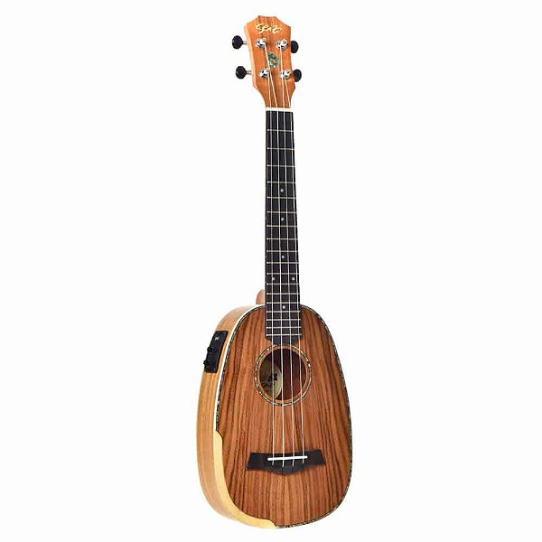 Ukulele Elétrico Seizi Bora-Bora Plus Pineapple Tenor Koa
