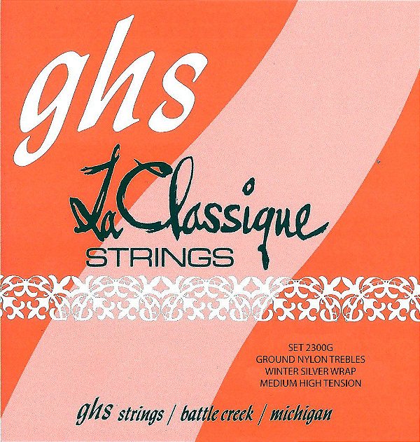 ENCORDOAMENTO P / VIOLAO NYLON GHS LA CLASSIC TENSAO NORMAL 2300G
