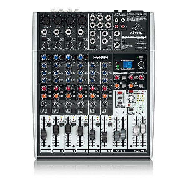 Mesa de Som Analógica Behringer Xenyx X1204USB 8 Canais