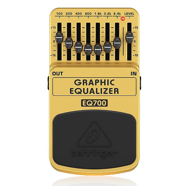 Pedal de Efeito Behringer EQ700 Equalizador