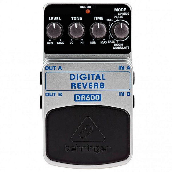 Pedal de Efeito Behringer DR600 Digital Reverb P/ Guitarra