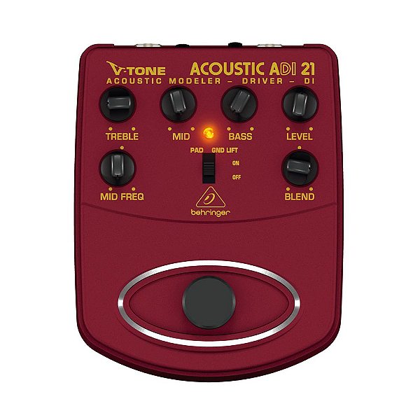 Pedal de Efeito Behringer ADI21 Modulador para Violão