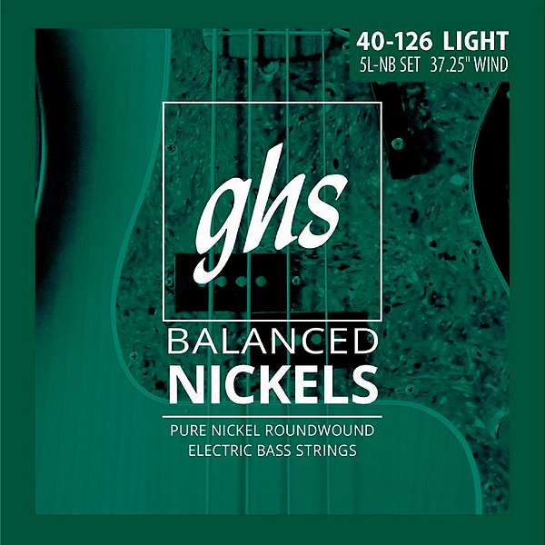Encordoamento GHS Balanced Nickels 5L-NB 40/126 para Baixo 5C