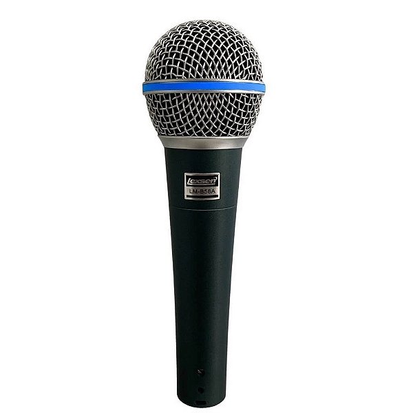 Microfone Dinâmico Lexsen LM-B58A Cardioide com Cabo 3m