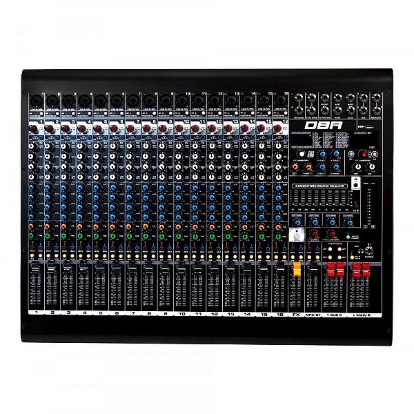 Mesa de Som Analógica DBR DM16USB 16 Canais