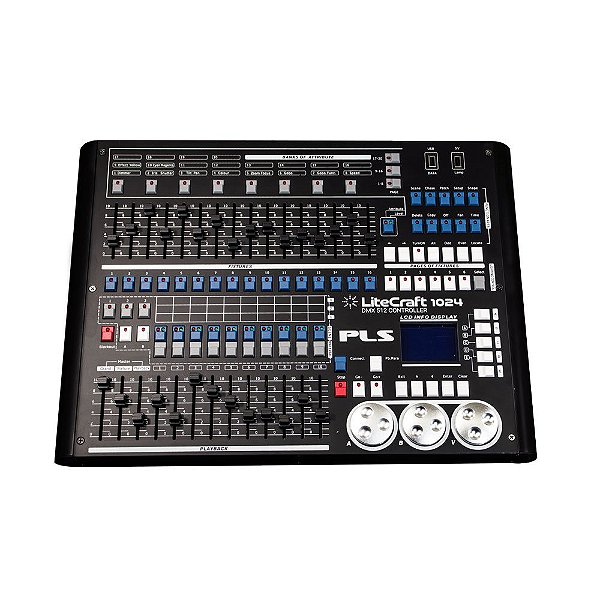 Mesa Controladora PLS Litecraft 1024 DMX Bivolt