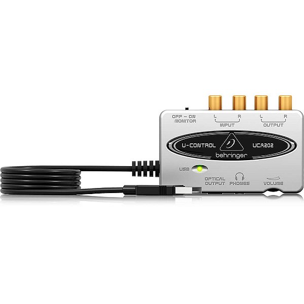 Interface de Áudio Behringer UCA202 4 Canais USB