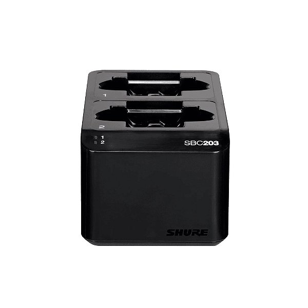 Carregador duplo Shure SBC203-BR para Bateria de Ion Lítio