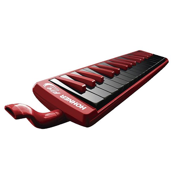 Escaleta Melodica Hohner Fire Red Black 32 Teclas