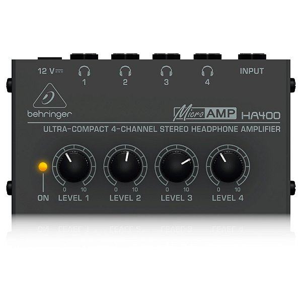 Amplificador Powerplay Behringer HA400 para Fone de Ouvido