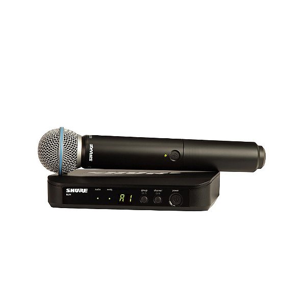 Sistema sem fio com microfone de mao - BLX24/B58-M15 - Shure