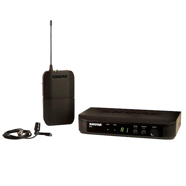 Microfone de Lapela Shure BLX14BRCVL-M15 Bodypack Sem Fio
