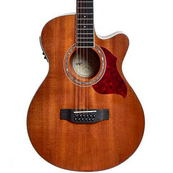 Violão Elétrico 12 cordas Seizi Kyoto Cutaway Mahogany C/ Bag