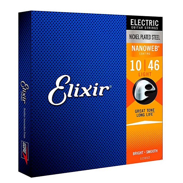 Encordoamento Elixir 12052 .010 Nanoweb para Guitarra