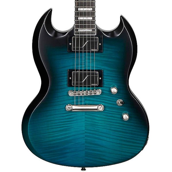 Guitarra Epiphone SG Prophecy Blue Tiger Aged Gloss