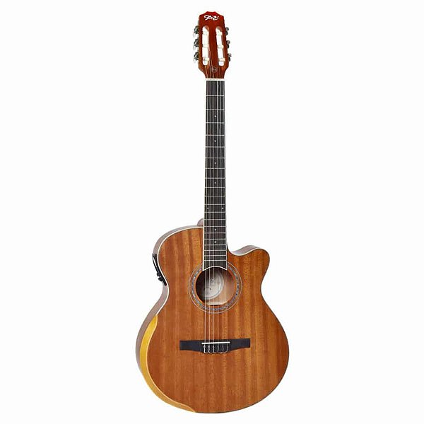 Violão Elétrico Seizi Neo Osaka Nylon Mahogany Satin Com Bag