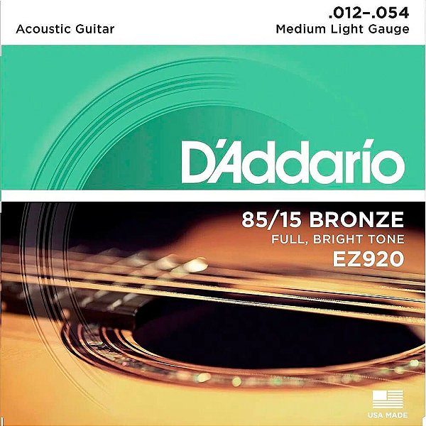 Encordoamento D'addario EZ920 012/054 para Violão Aço