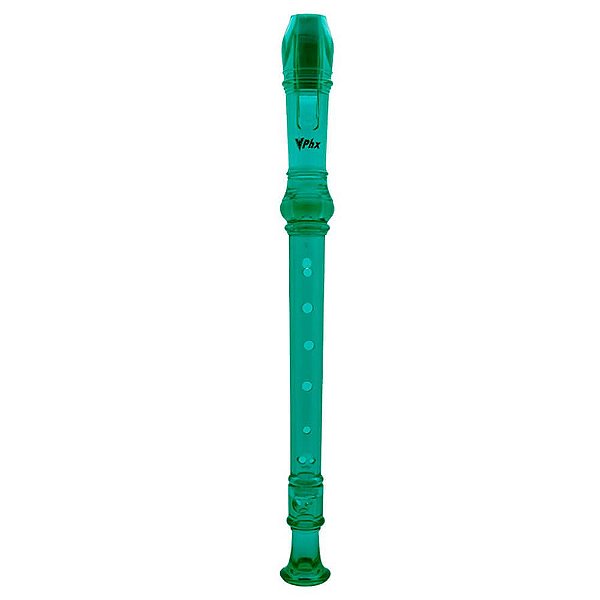 Flauta Doce Phx P8 Germânica Soprano Verde