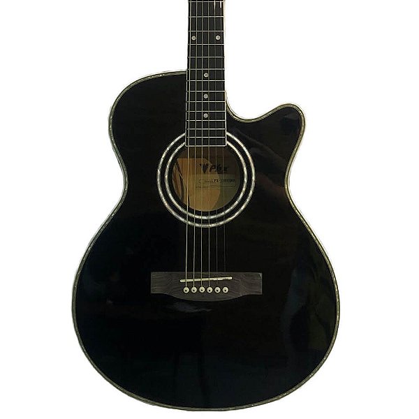 Violão Elétrico Phx PX-188 Western Cutaway Preto