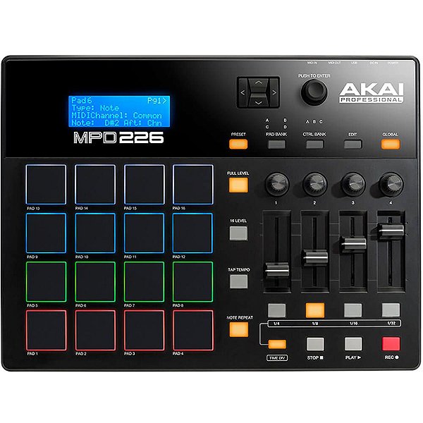 Pad Controladora Akai Professional MPD226 USB/MIDI