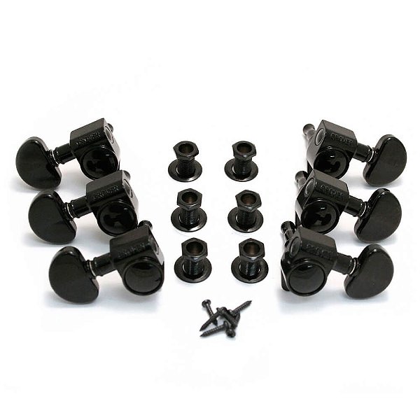 Tarraxa Gibson PMMH030 3+3 Preta para Guitarra