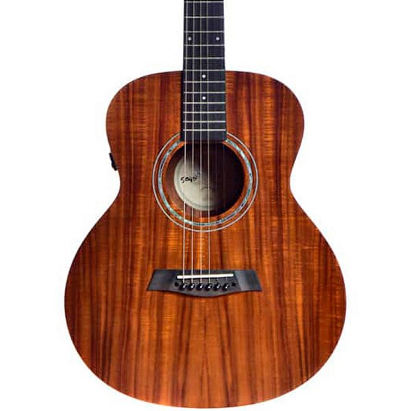 Violão Elétrico Seizi Mini Kyoto Mirai Koa com Bag