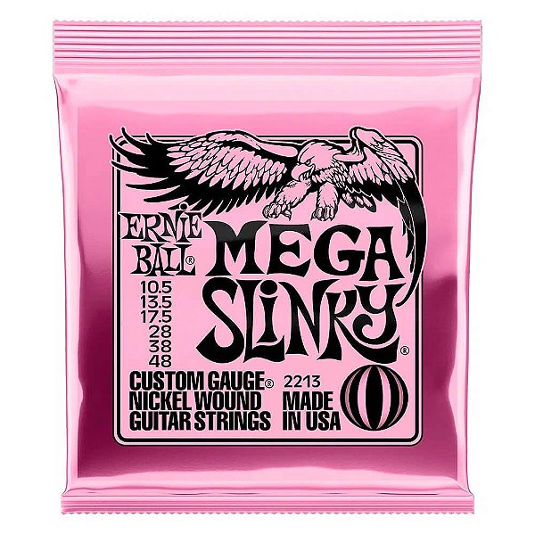 Encordoamento Ernie Ball Mega Slinky 2213 10.5 para Guitarra