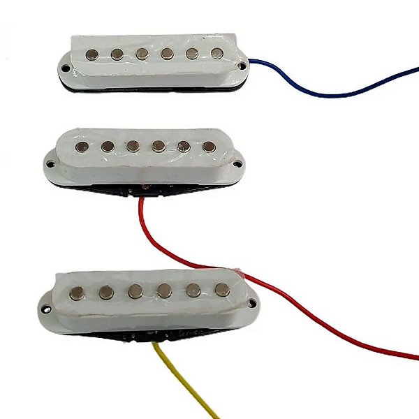 Set de Captadores Andaluz Strat Branco para Guitarra