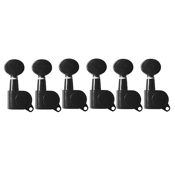 Tarraxa Blindada Andaluz MH05 6L Preta para Guitarra