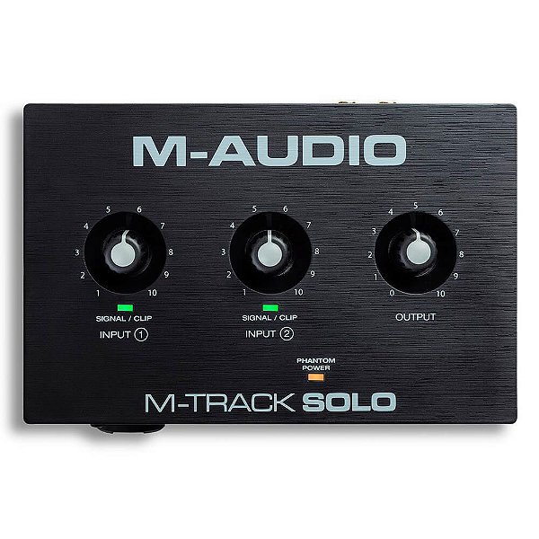 Interface de Áudio M-Audio M-Track Solo 2 Canais USB