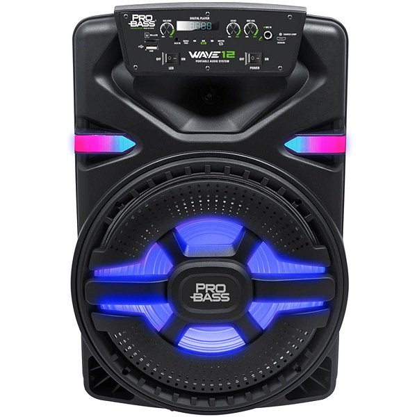 Caixa Amplificada Ativa Pro Bass Wave12 12" 400w Bluetooth/SD/USB