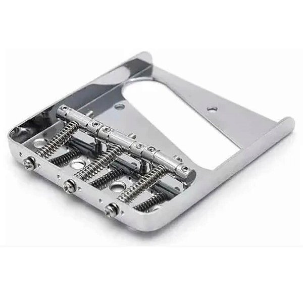 Ponte Cromada Dolphin para Guitarra Telecaster com 3 Saddles
