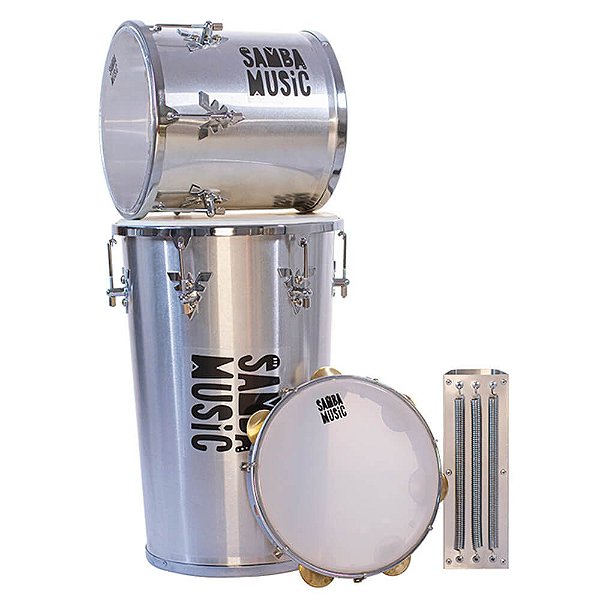 Kit Percussão Phx KSM-01 AL Samba Music Alumínio