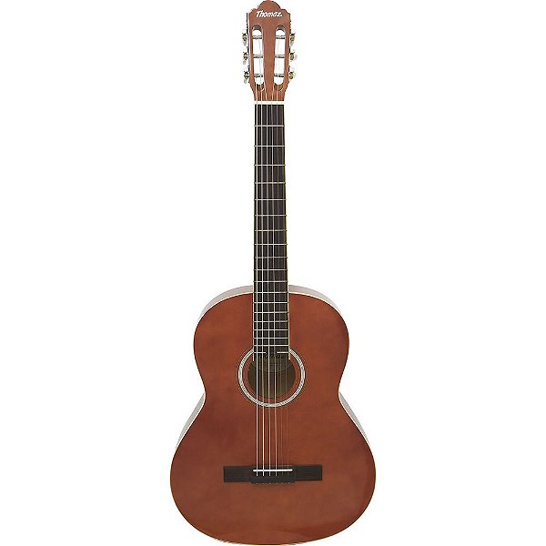 Violão Acústico Thomaz TCG-390 Marrom Clássico Aço