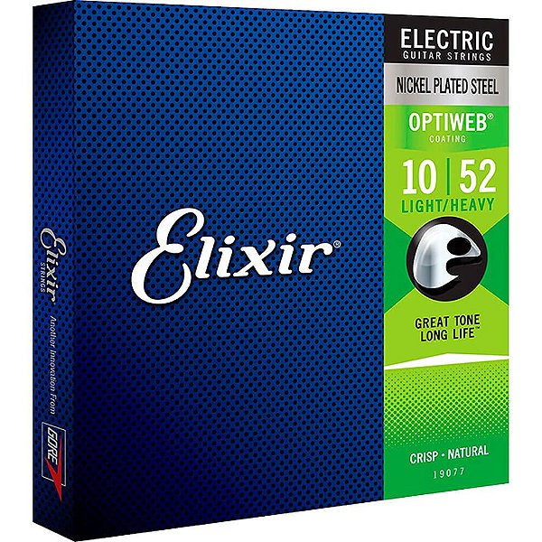 Encordoamento Elixir 19077 .010 Optiweb para Guitarra