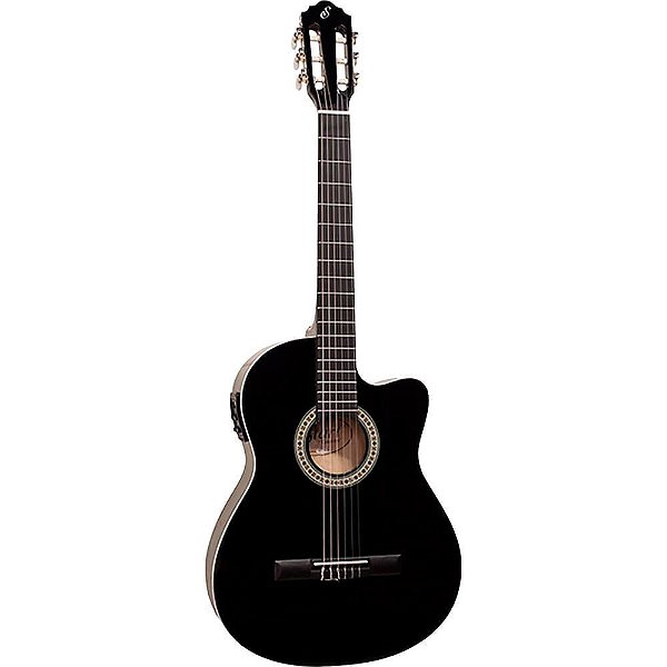 Violão Elétrico Giannini NF-14 Flat Cutaway Nylon Preto