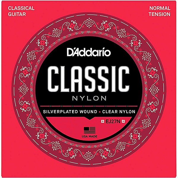 Encordoamento D'addario EJ27N .028 Para Violão Nylon