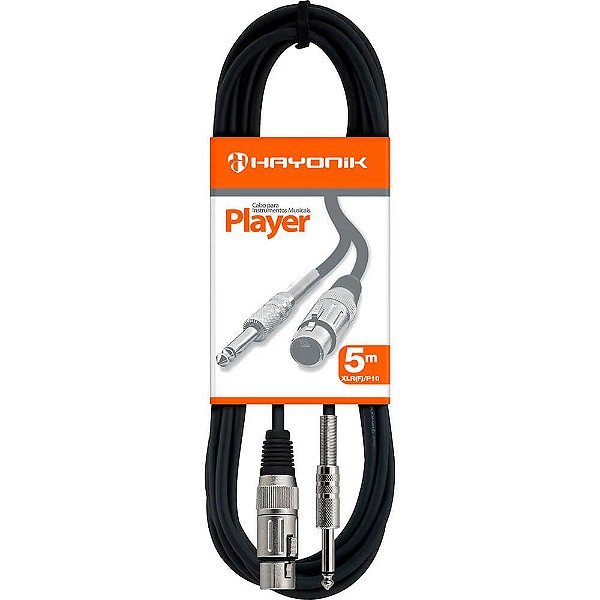 Cabo Hayonik Player XLR/P10 5m para Microfone