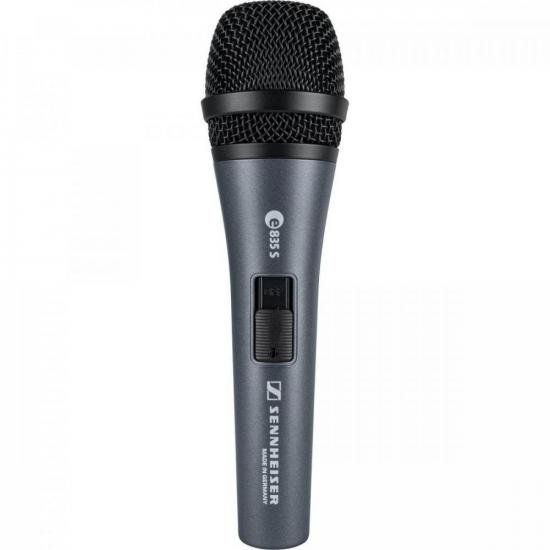 Microfone Sennheiser E835-S Dinâmico Cardioide