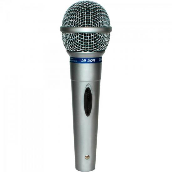 Microfone Dinâmico Cardióide Leson MC-200 Prata