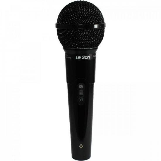 Microfone Dinâmico Cardióide Leson MC200 Preto