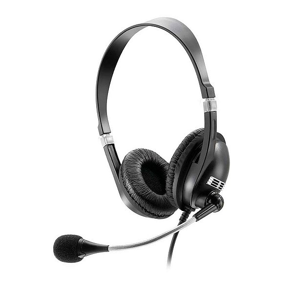 Fone De Ouvido Com Microfone Premium Acoustic Preto P2 Ph041