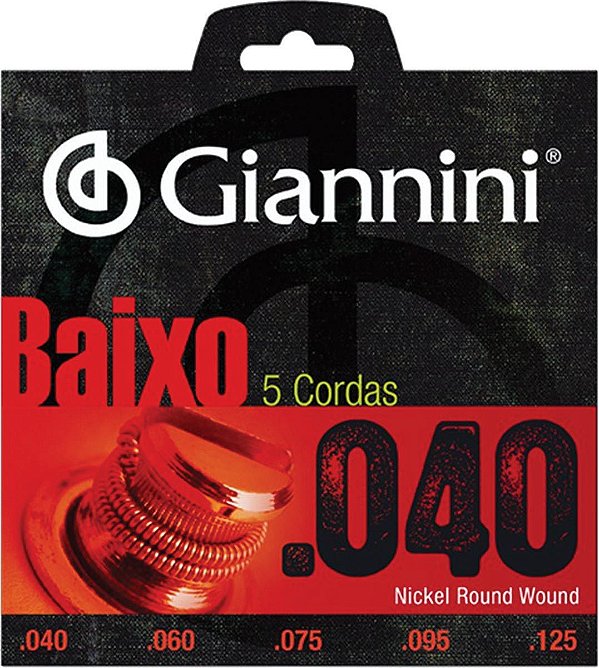 Encordoamento Para Contra Baixo Elétrico 5 Cordas Geebrl 5 - .040-.125