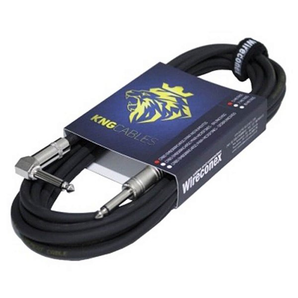 Cabos Para Instrumentos 5 Metros C/cachimbo Gtc-05 P10/p10 Kng Wireconex